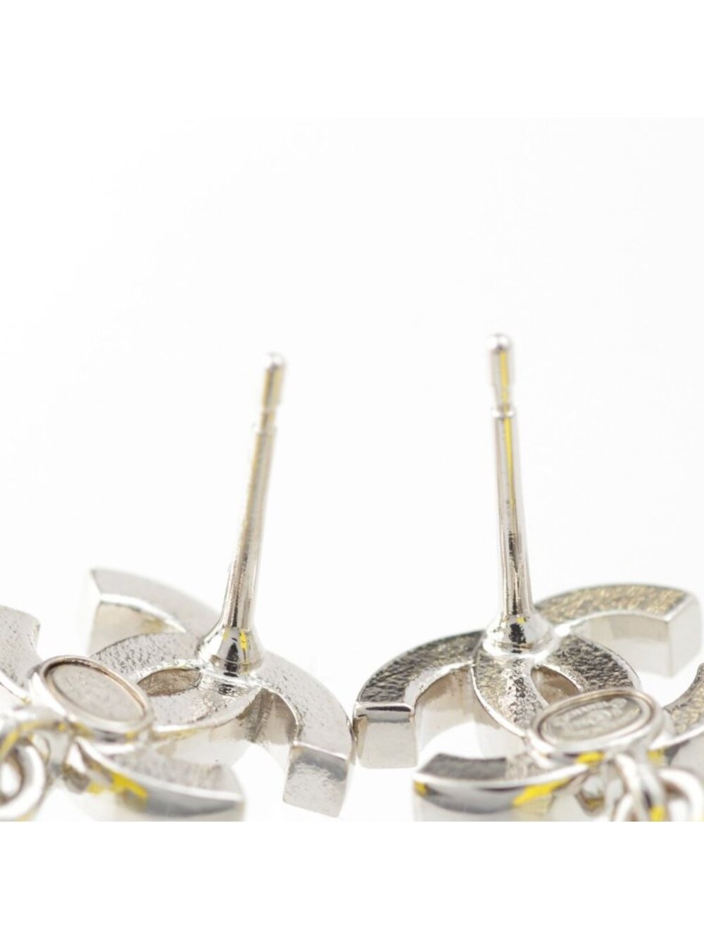 Chanel Chick CC Logo Earrings Yellow - Picture 8 of 10